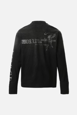 Concert Outfit Distressed NO. 09 Long Sleeve T-Shirt