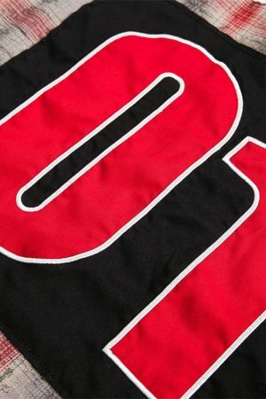 Concert Outfit Distressed Patch Plaid Short-Sleeve Shirt