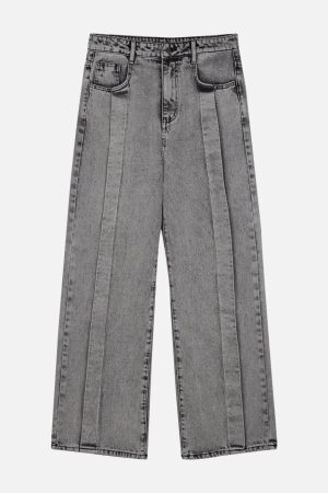 Concert Outfit Distressed Patchwork Jeans