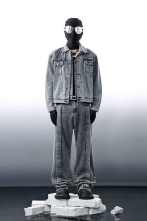 Concert Outfit Distressed Patchwork Jeans