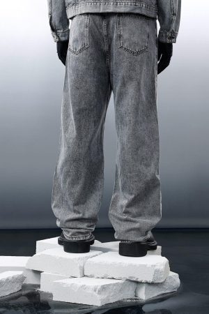 Concert Outfit Distressed Patchwork Jeans