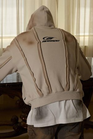 Concert Outfit Distressed Patchwork Velvet Jacket