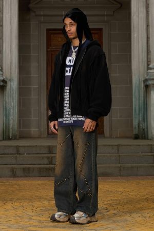 Concert Outfit Distressed Patchwork Velvet Jacket