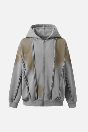 Concert Outfit Distressed Patchwork Velvet Jacket