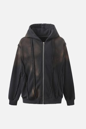 Concert Outfit Distressed Patchwork Velvet Jacket