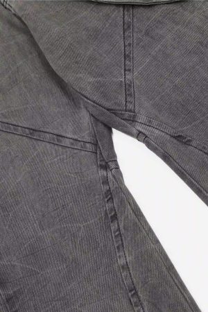 Concert Outfit Distressed Punk Jeans With Metal Belt