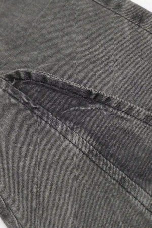 Concert Outfit Distressed Punk Jeans With Metal Belt