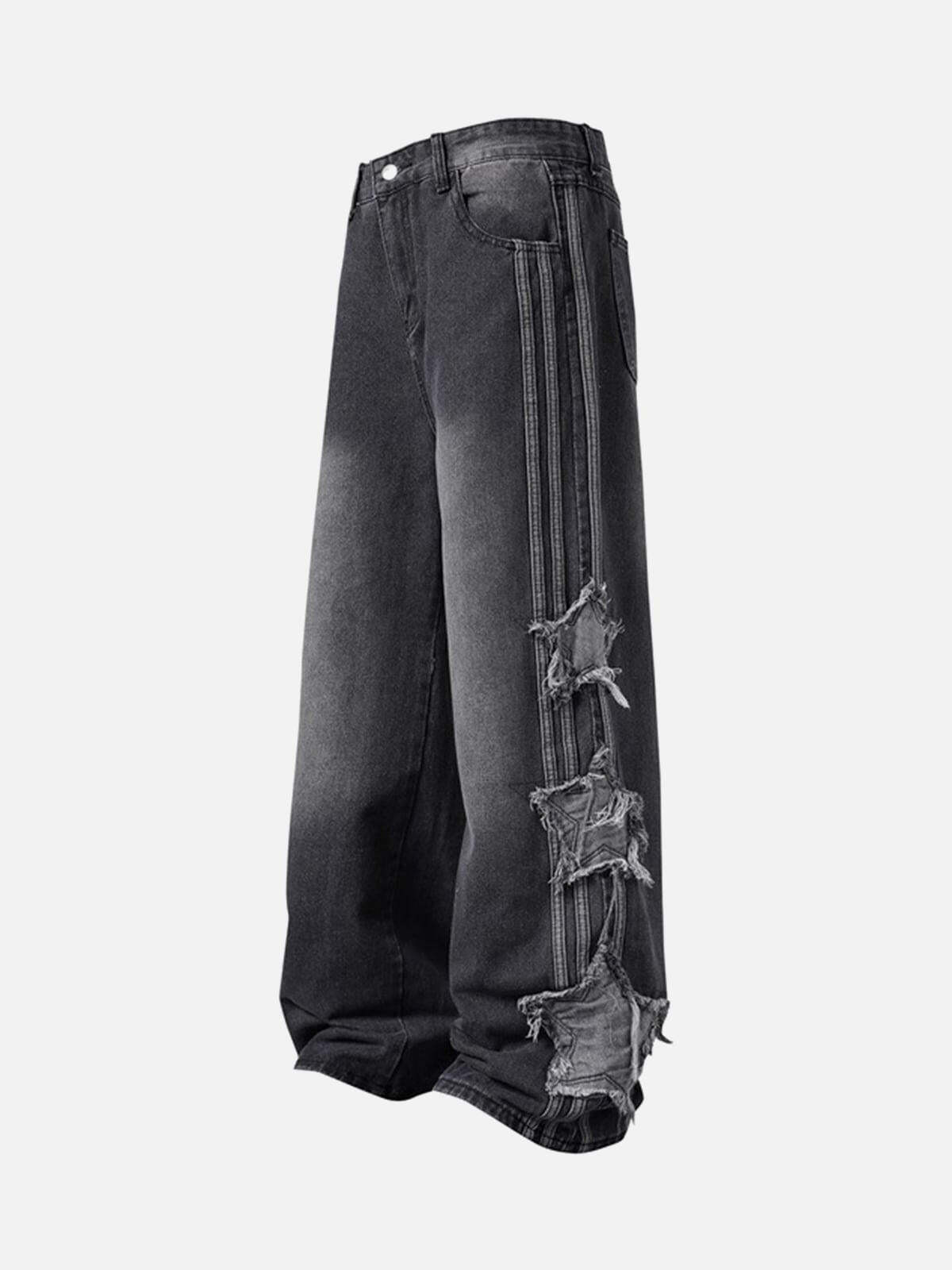 Concert Outfit Distressed Raw Edge Baggy Jeans Concert Outfit Distressed Raw Edge Baggy Jeans