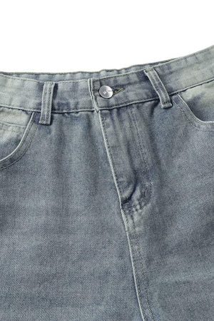 Concert Outfit Distressed Raw Edge Baggy Jeans