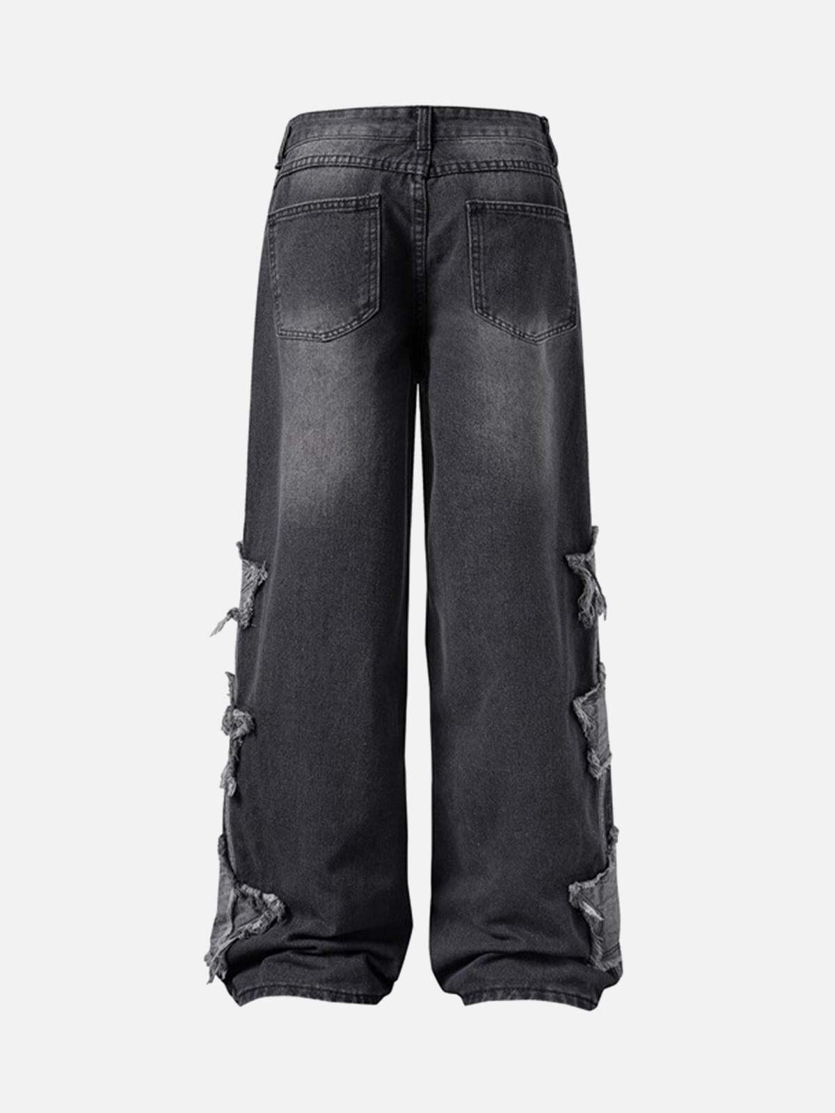 Concert Outfit Distressed Raw Edge Baggy Jeans Concert Outfit Distressed Raw Edge Baggy Jeans