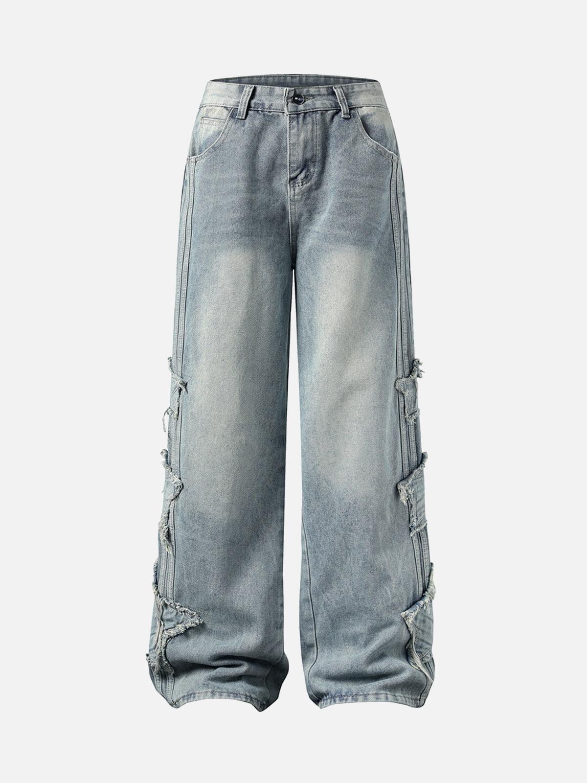 Concert Outfit Distressed Raw Edge Baggy Jeans Concert Outfit Distressed Raw Edge Baggy Jeans