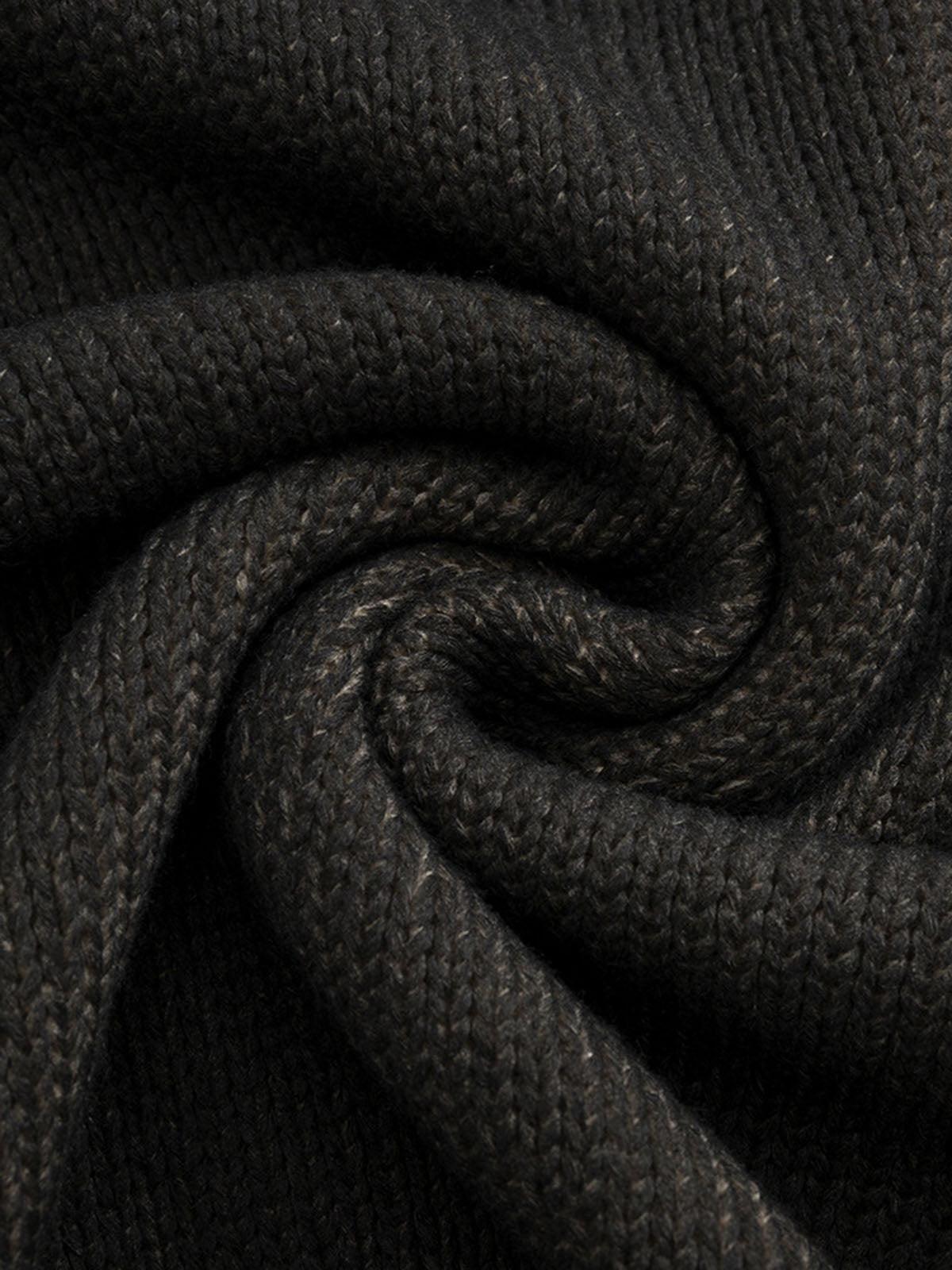 Concert Outfit Distressed Ripped Two-Piece Oversized Pullover Sweater Concert Outfit Distressed Ripped Two-Piece Oversized Pullover Sweater