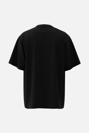 Concert Outfit Distressed Skull Cross Graphic T-Shirt