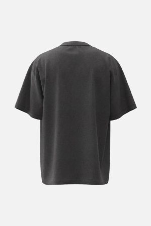 Concert Outfit Distressed Skull Cross Graphic T-Shirt