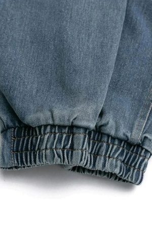 Concert Outfit Distressed Solid Color Denim Jacket