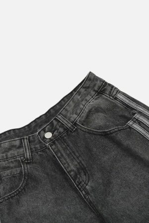 Concert Outfit Distressed Star Patch Jeans