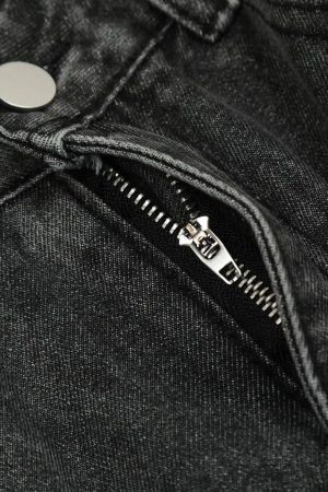 Concert Outfit Distressed Star Patch Jeans