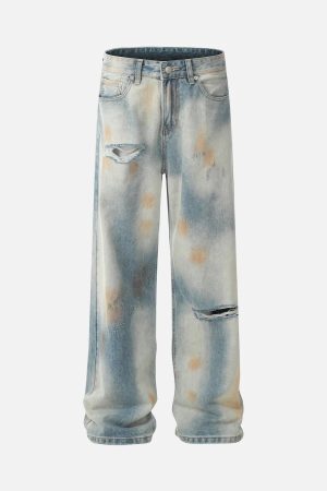Concert Outfit Distressed Street Hip-Hop Jeans
