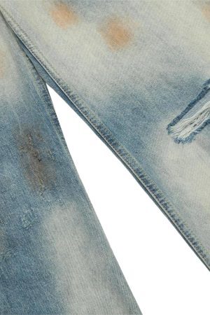 Concert Outfit Distressed Street Hip-Hop Jeans