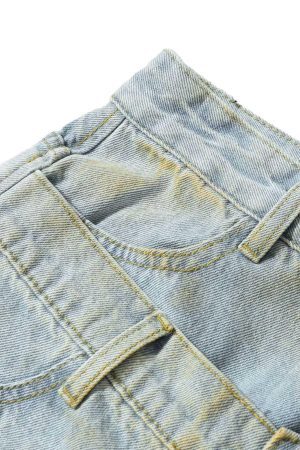 Concert Outfit Distressed Tie-Dye Denim Shorts