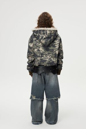 Concert Outfit Distressed Two Layer Baggy Jeans