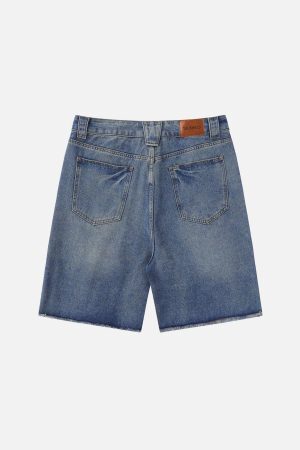 Concert Outfit Distressed Vintage Ripped Jorts