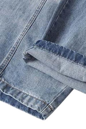 Concert Outfit Distressed Washed Deconstructed Barrel Jeans