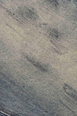 Concert Outfit Distressed Washed Ink Splashed Straight Jeans