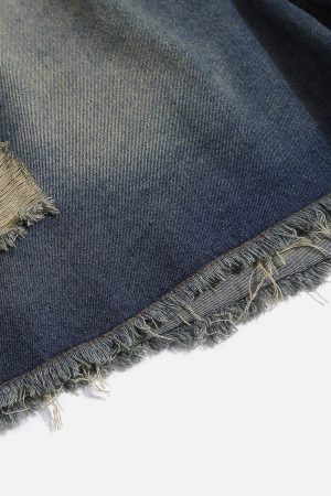 Concert Outfit Distressed Washed Jorts