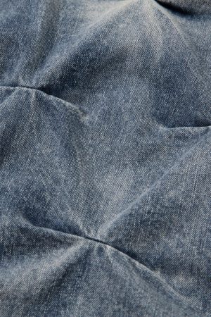 Concert Outfit Distressed Washed Pleated Jeans