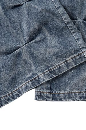 Concert Outfit Distressed Washed Pleated Jeans