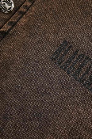 Concert Outfit Distressed Washed Rivet Hooded Denim Sweatshirt