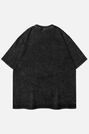 Concert Outfit Doberman Pinscher Print Washed Out T-Shirt