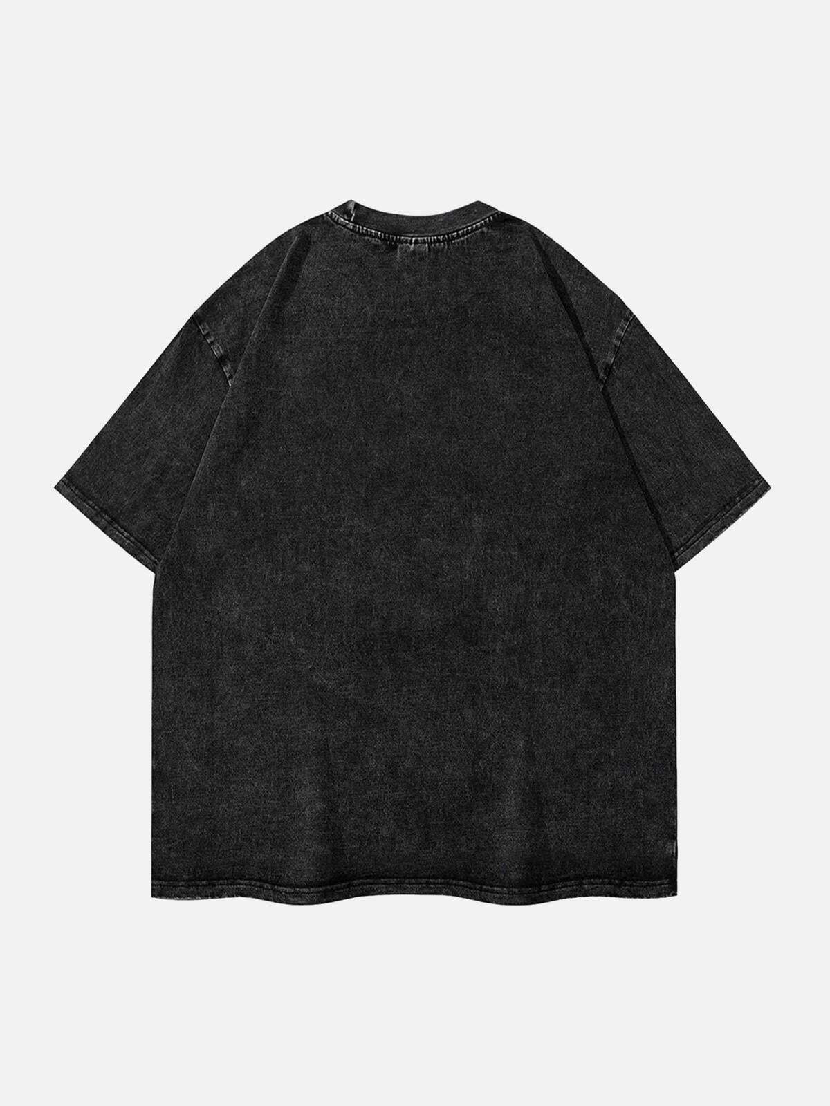 Concert Outfit Doberman Pinscher Print Washed Out T-Shirt Concert Outfit Doberman Pinscher Print Washed Out T-Shirt