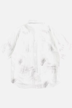 Concert Outfit Doberman Print Short Sleeve Shirt