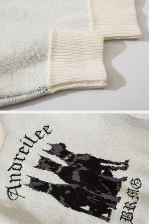 Concert Outfit Doberman Print Sweater