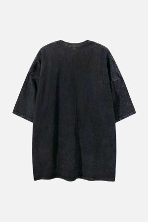 Concert Outfit Doberman Print Washed T-Shirt