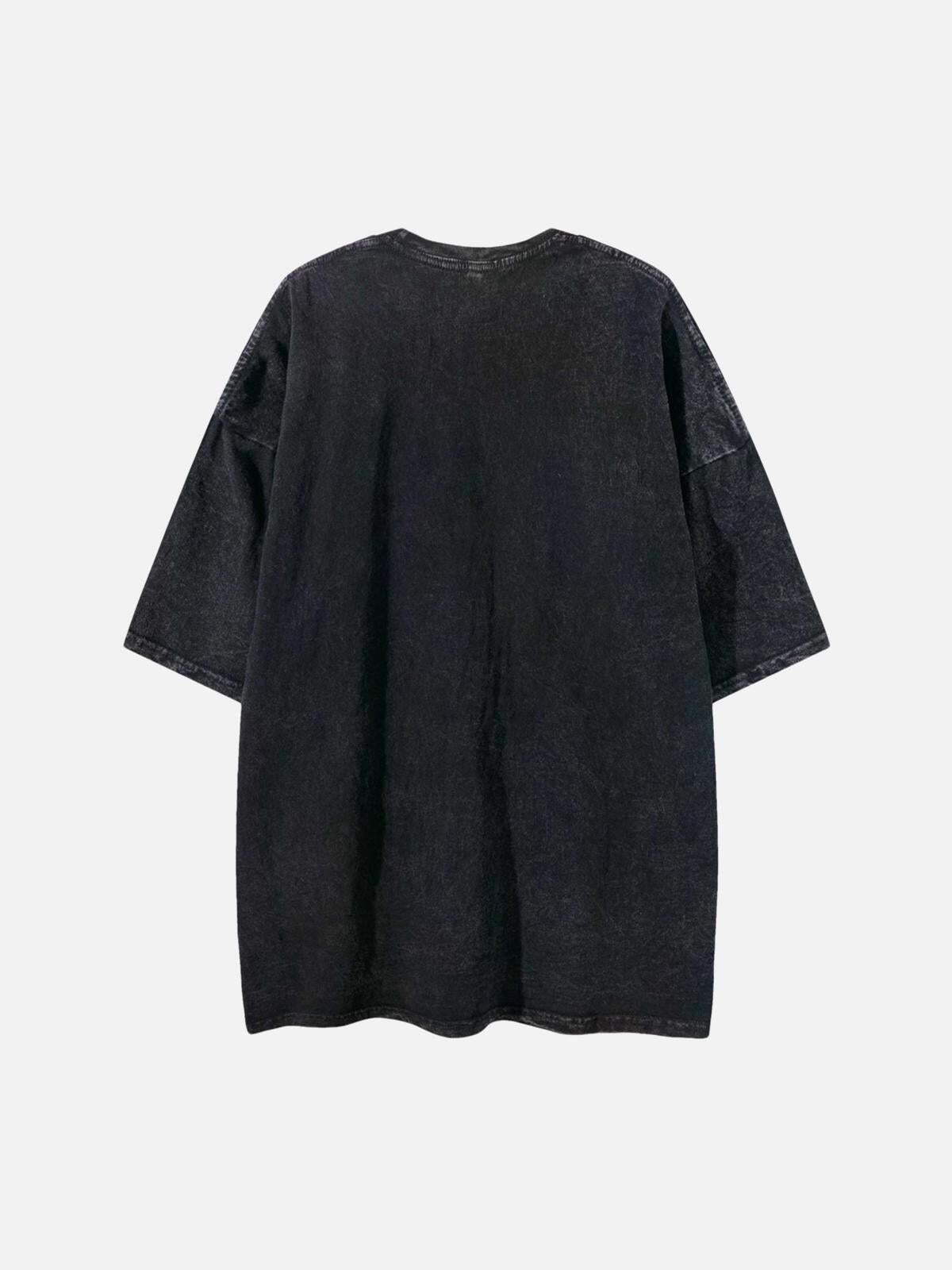 Concert Outfit Doberman Print Washed T-Shirt Concert Outfit Doberman Print Washed T-Shirt