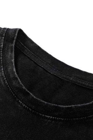 Concert Outfit Doberman Print Washed T-Shirt