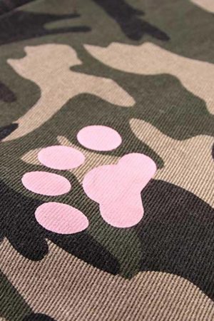 Concert Outfit Dog Paw Print Camouflage Pants