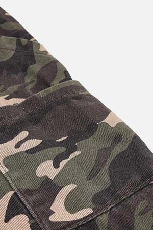 Concert Outfit Dog Paw Print Camouflage Pants