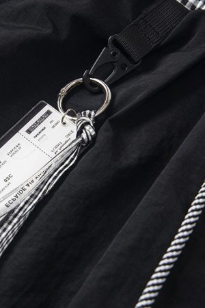 Concert Outfit Double Waist Drawstring Baggy Cargo Pants