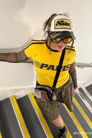 Concert Outfit Drawstring Leopard Print Shorts