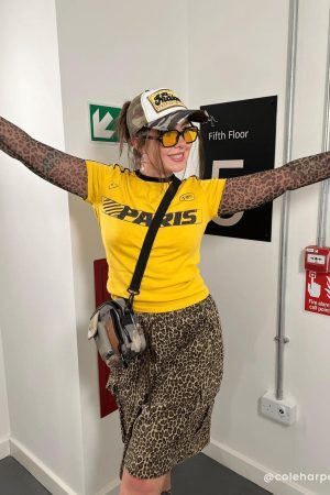 Concert Outfit Drawstring Leopard Print Shorts