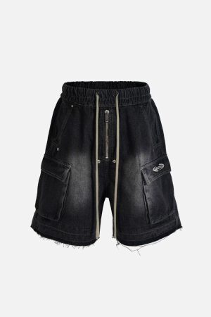 Concert Outfit Drawstring Washed Jorts