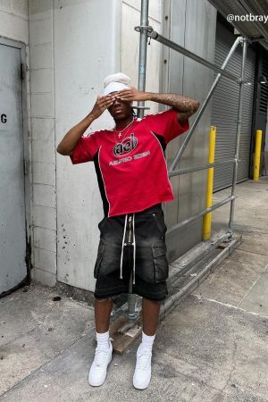 Concert Outfit Drawstring Washed Jorts