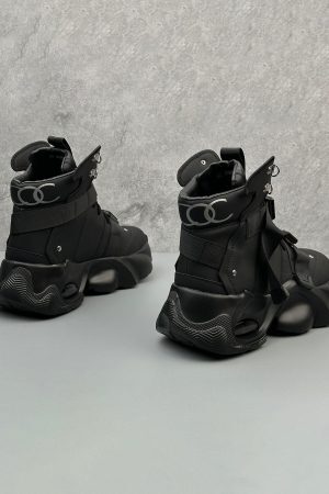 Concert Outfit Dual-Strap Stealth Runner Boots