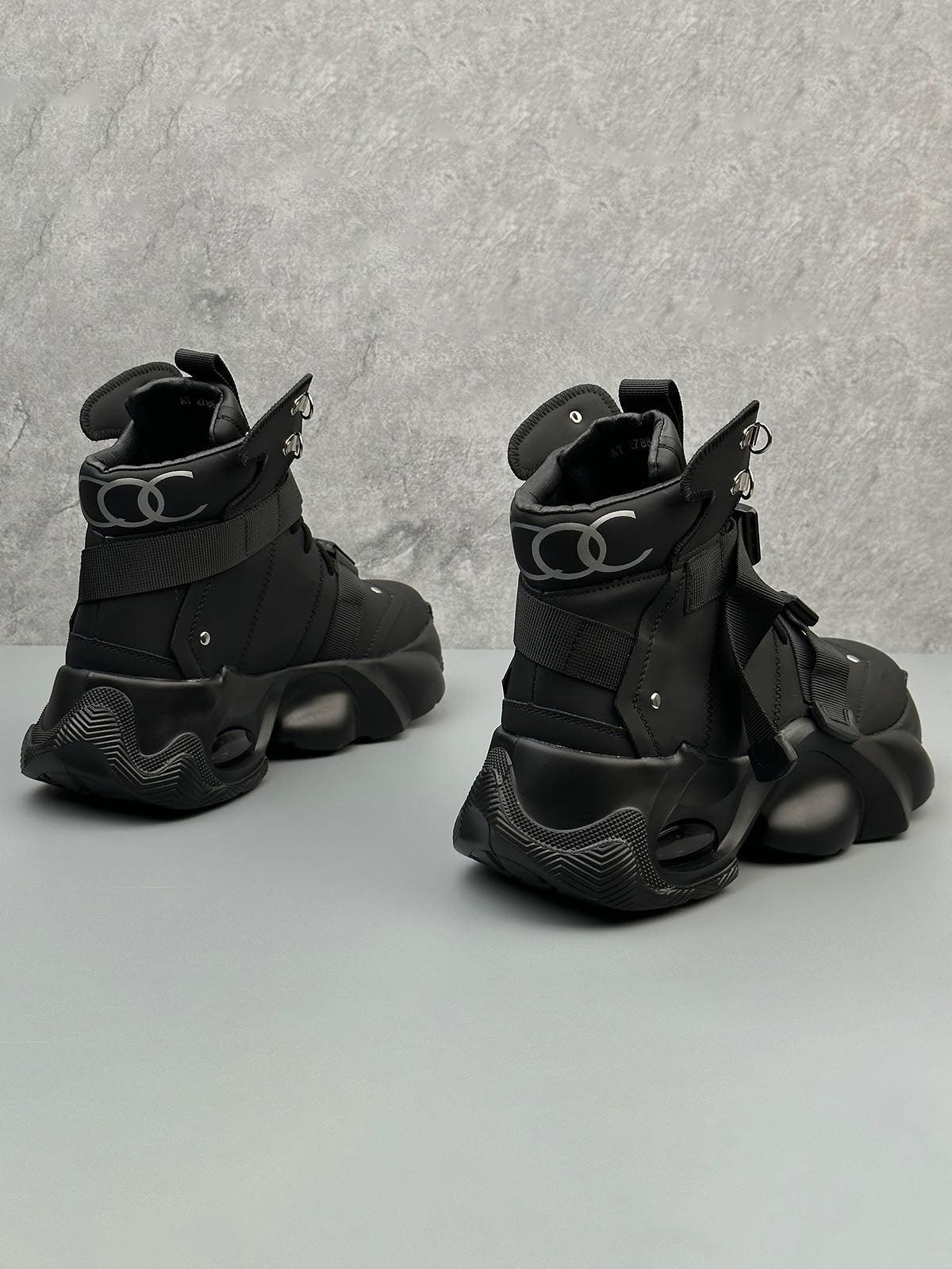 Concert Outfit Dual-Strap Stealth Runner Boots Concert Outfit Dual-Strap Stealth Runner Boots