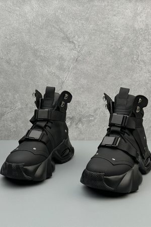 Concert Outfit Dual-Strap Stealth Runner Boots