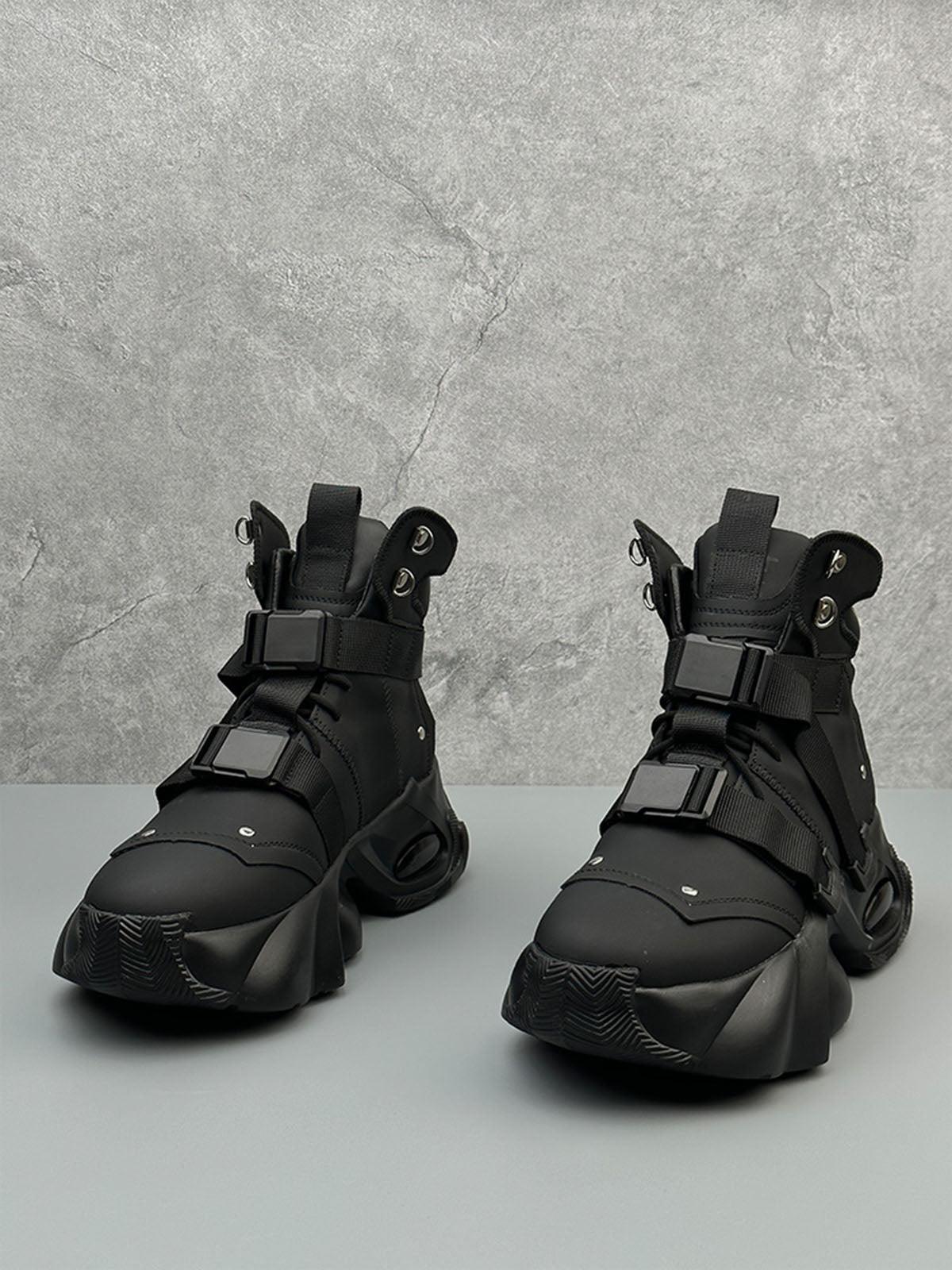 Concert Outfit Dual-Strap Stealth Runner Boots Concert Outfit Dual-Strap Stealth Runner Boots